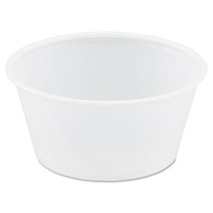 Dart P325N 3.25 Oz. Polystyrene Portion Cups - Translucent (2500/Carton) - Stu's Home Improvement Outlet