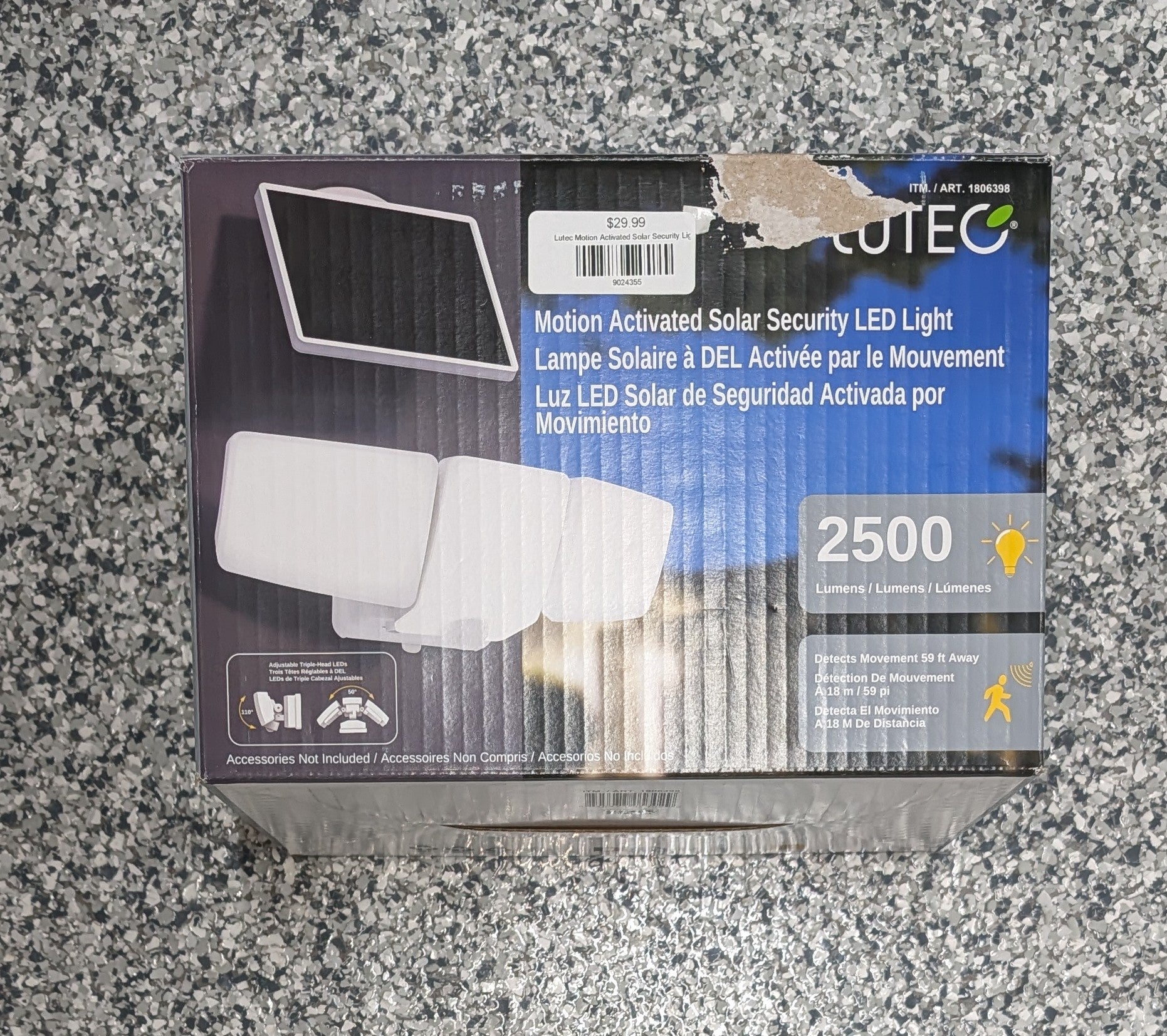 Lutec Motion Activated Solar Security Light