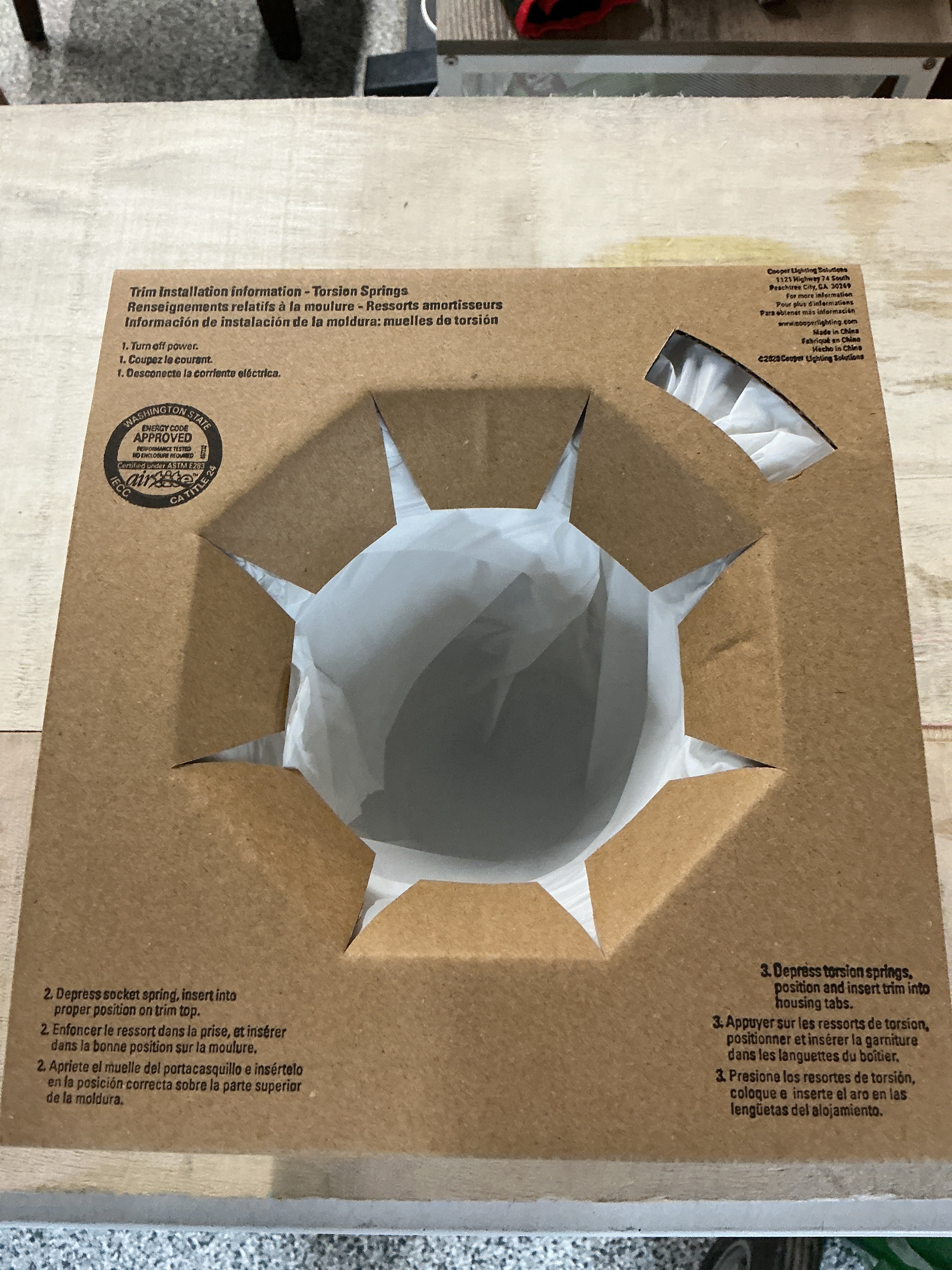 E26 6 in. Series Black Recessed Ceiling Light Fixture Trim with Tapered Baffle and White Ring Overlay
