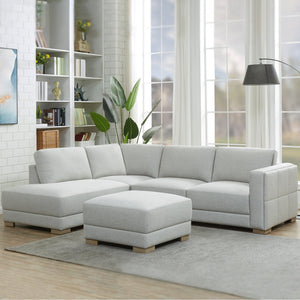 Drayden Fabric Sectional with Ottoman - Stu's Home Improvement Outlet