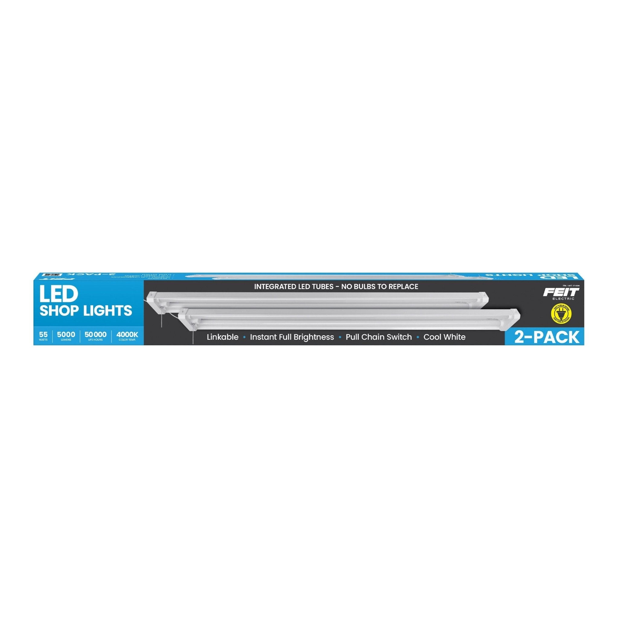 Feit 5,000 Lumen Shop Light, 2 - pack - Stu's Home Improvement Outlet