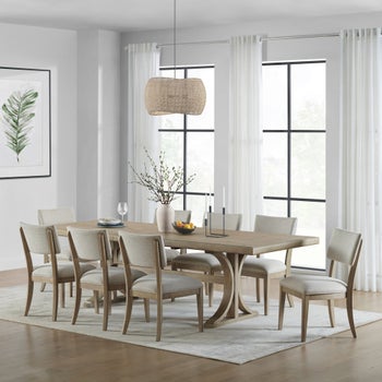 Mercer 9 - piece Dining Table Set - Stu's Home Improvement Outlet