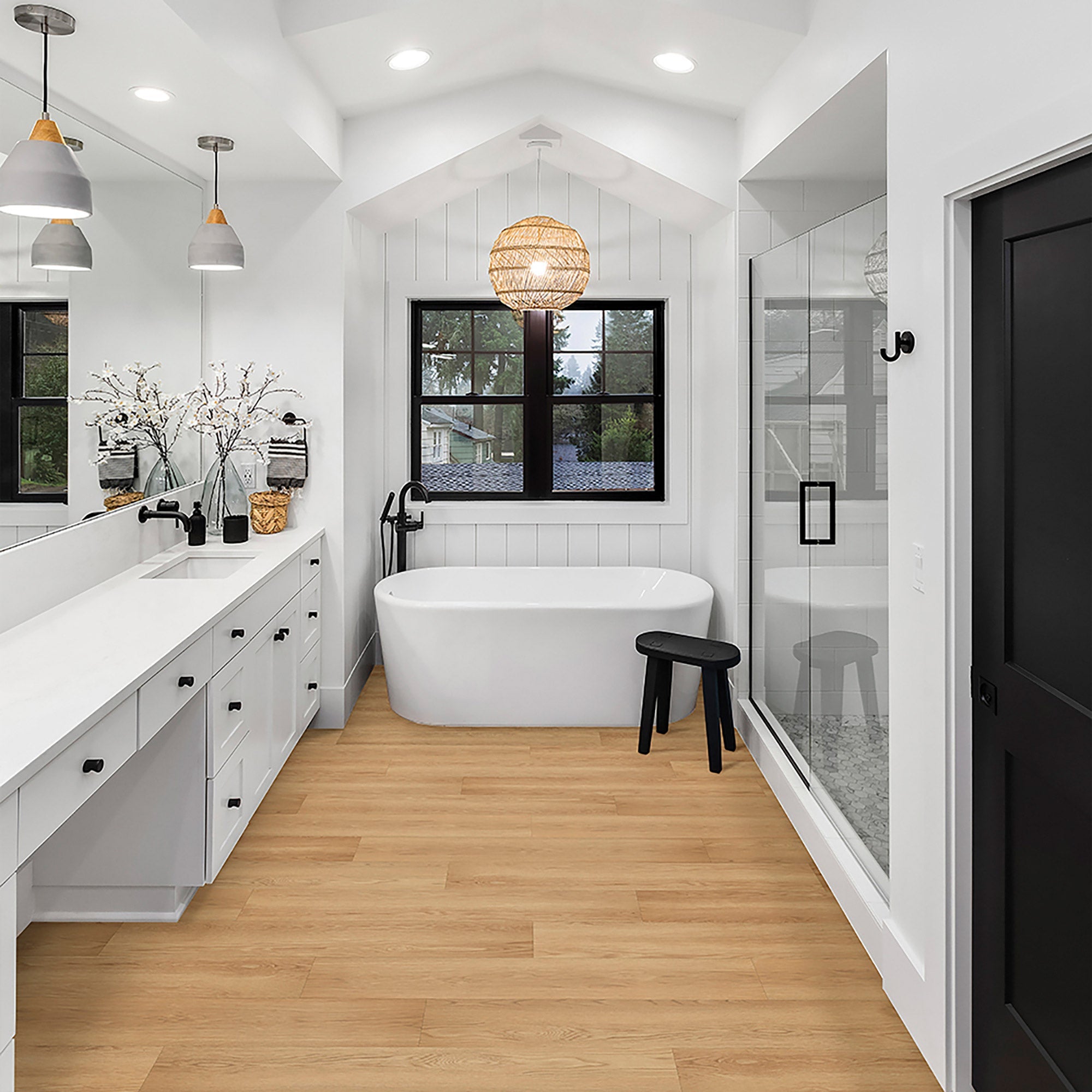 Tudor Oak 6MM Thick 9.4in X 47.8in 22 MIL Waterproof Luxury Vinyl Plank Flooring (15.65 sq ft/ctn)