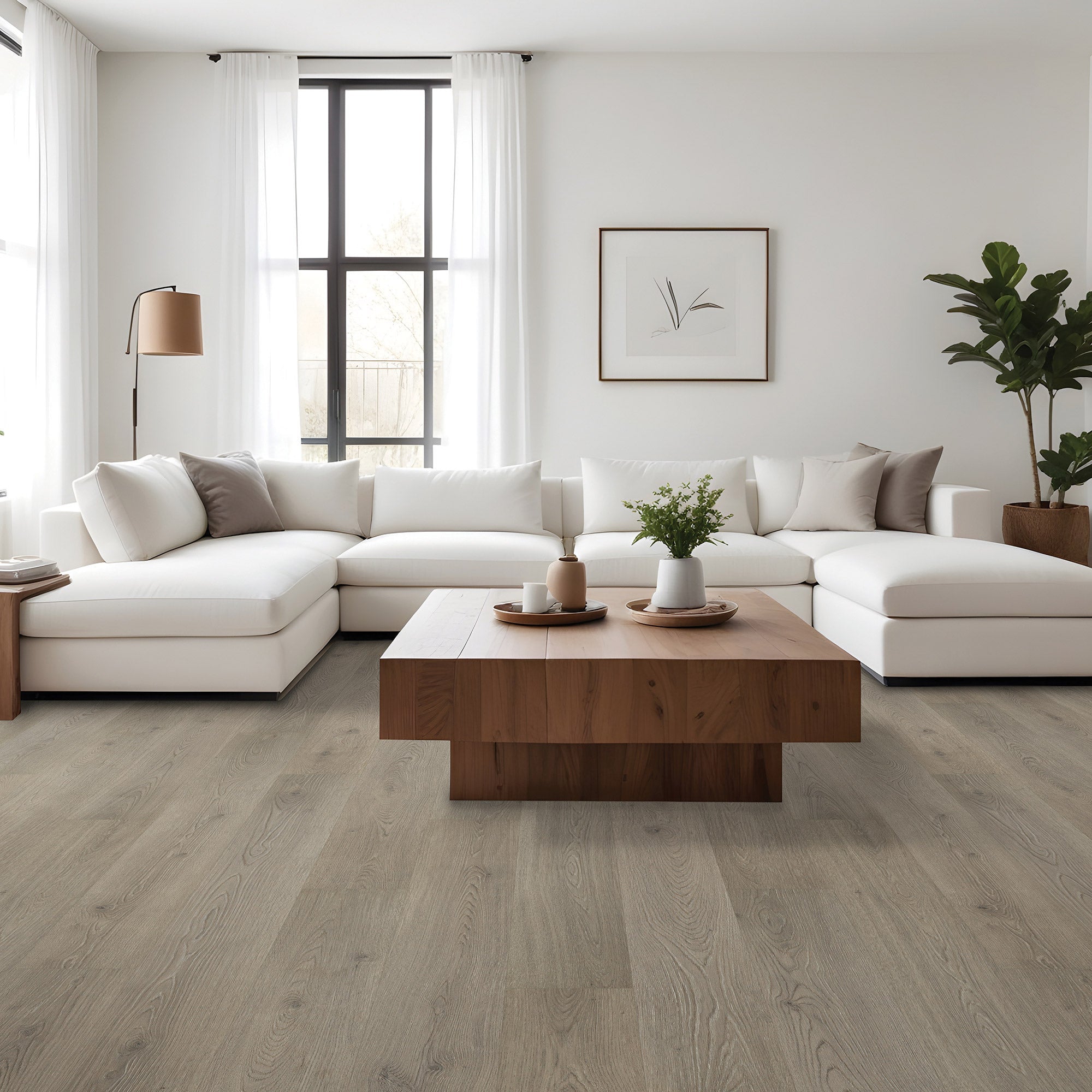 Mohawk Home Hybrid Resilient Flooring Walker Creek Oak(17.18 sq ft/ctn)