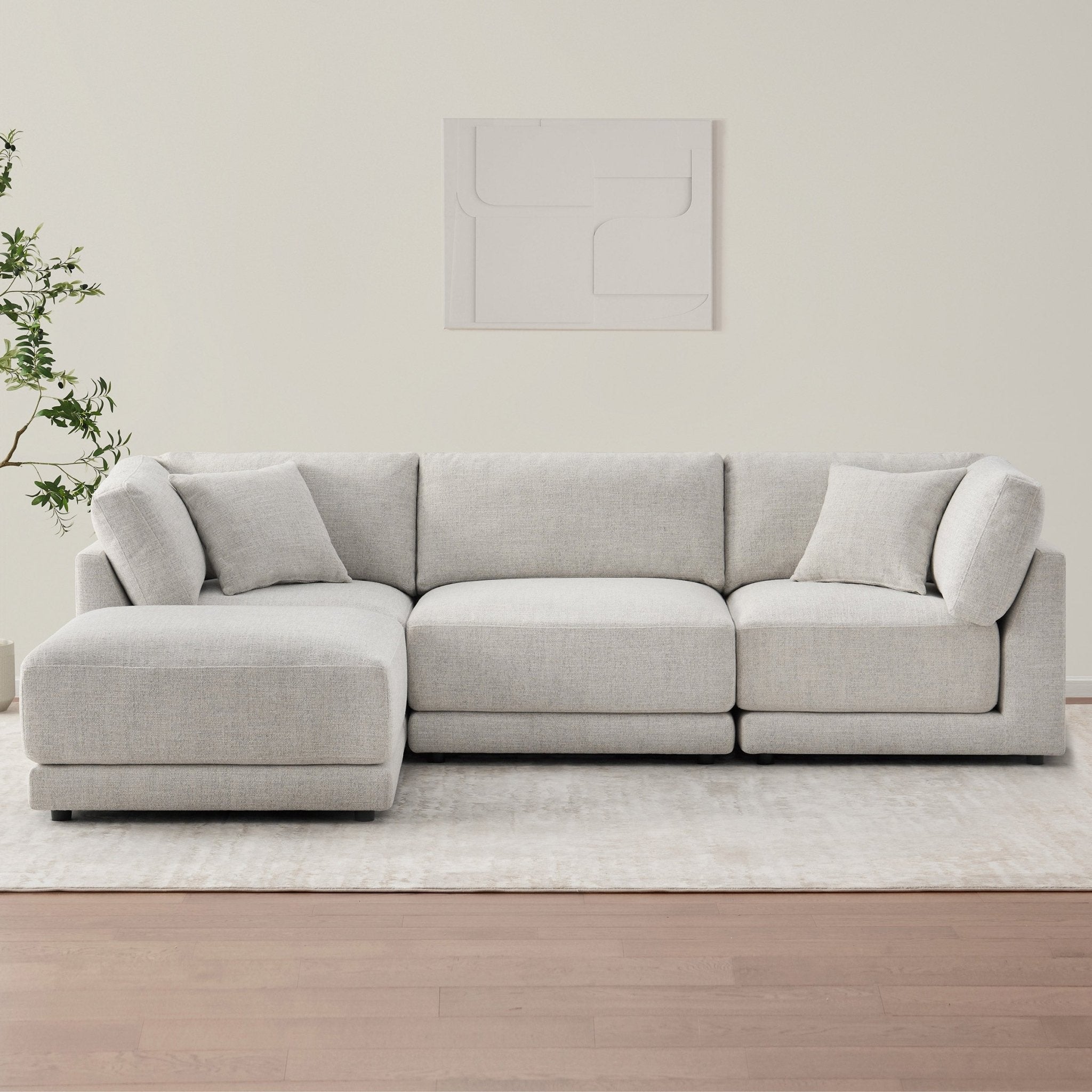 Dayna 4 - piece Fabric Modular Sectional - Stu's Home Improvement Outlet