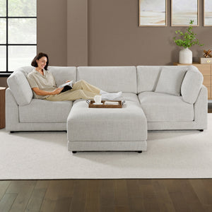Dayna 4 - piece Fabric Modular Sectional - Stu's Home Improvement Outlet