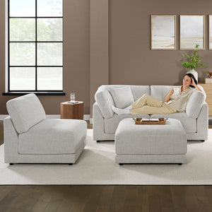 Dayna 4 - piece Fabric Modular Sectional - Stu's Home Improvement Outlet