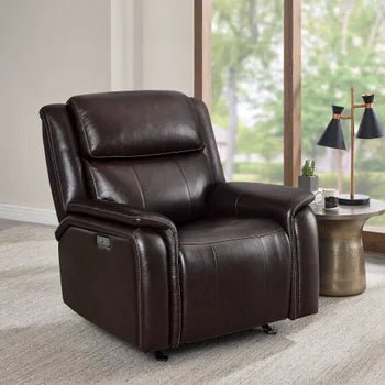 Barcalounger Bryson Leather Power Rocker Recliner with Power Adjustable Headrest - Stu's Home Improvement Outlet