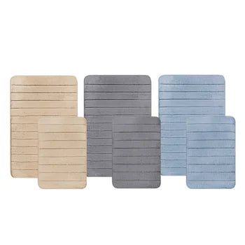 Channel Stitch Memory Foam Bath Mat, 2 - pack - Stu's Home Improvement Outlet