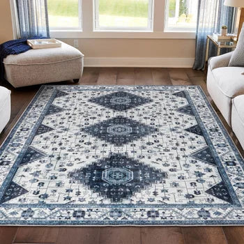 Wyatt & Ash Washable Indoor Area Rug, Cyrus 9' x 12'
