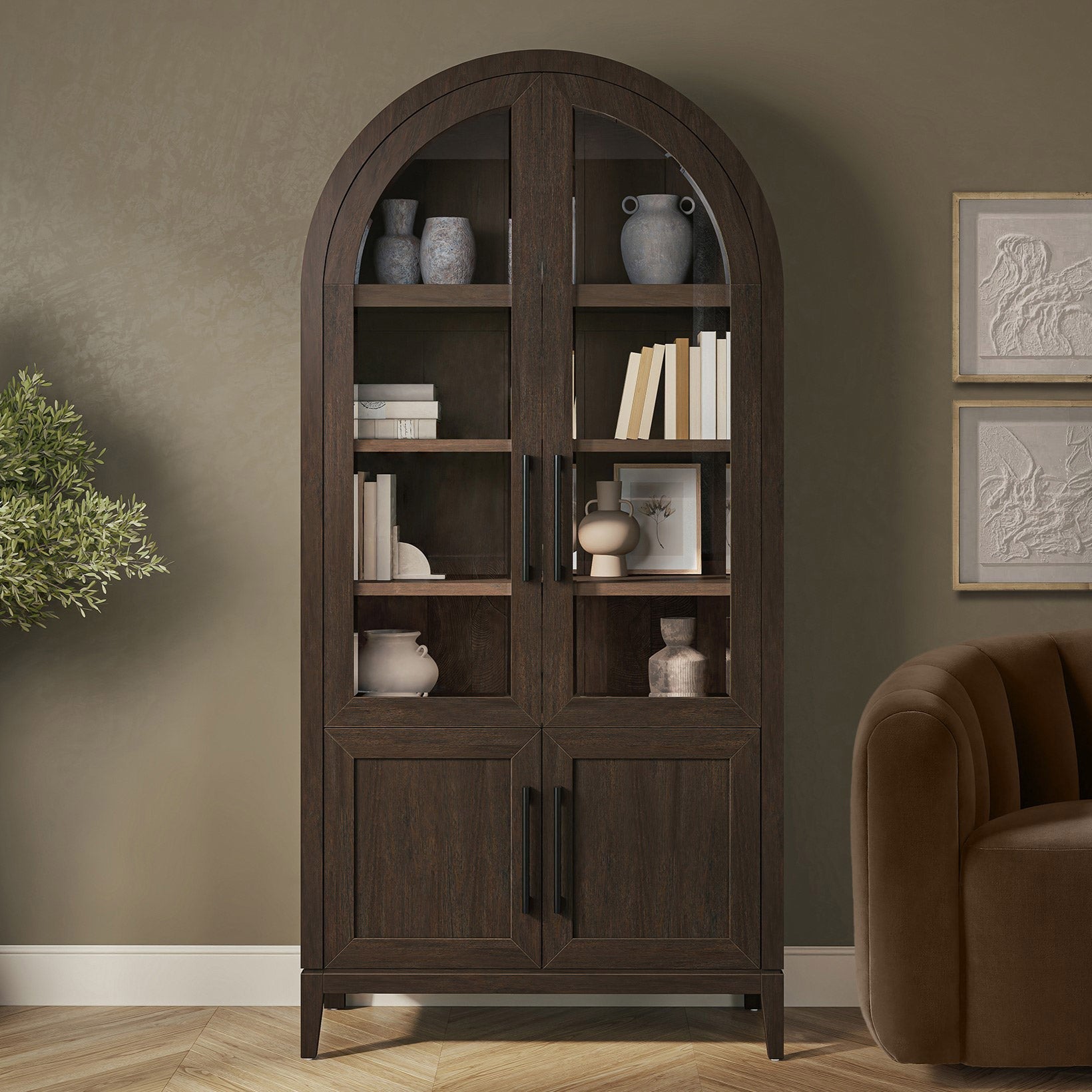 80" Wooden Bookcase