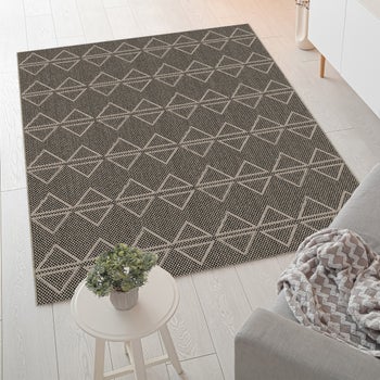 Lyon Rug by Baldosa, Dark Jute, 4’ x 6’