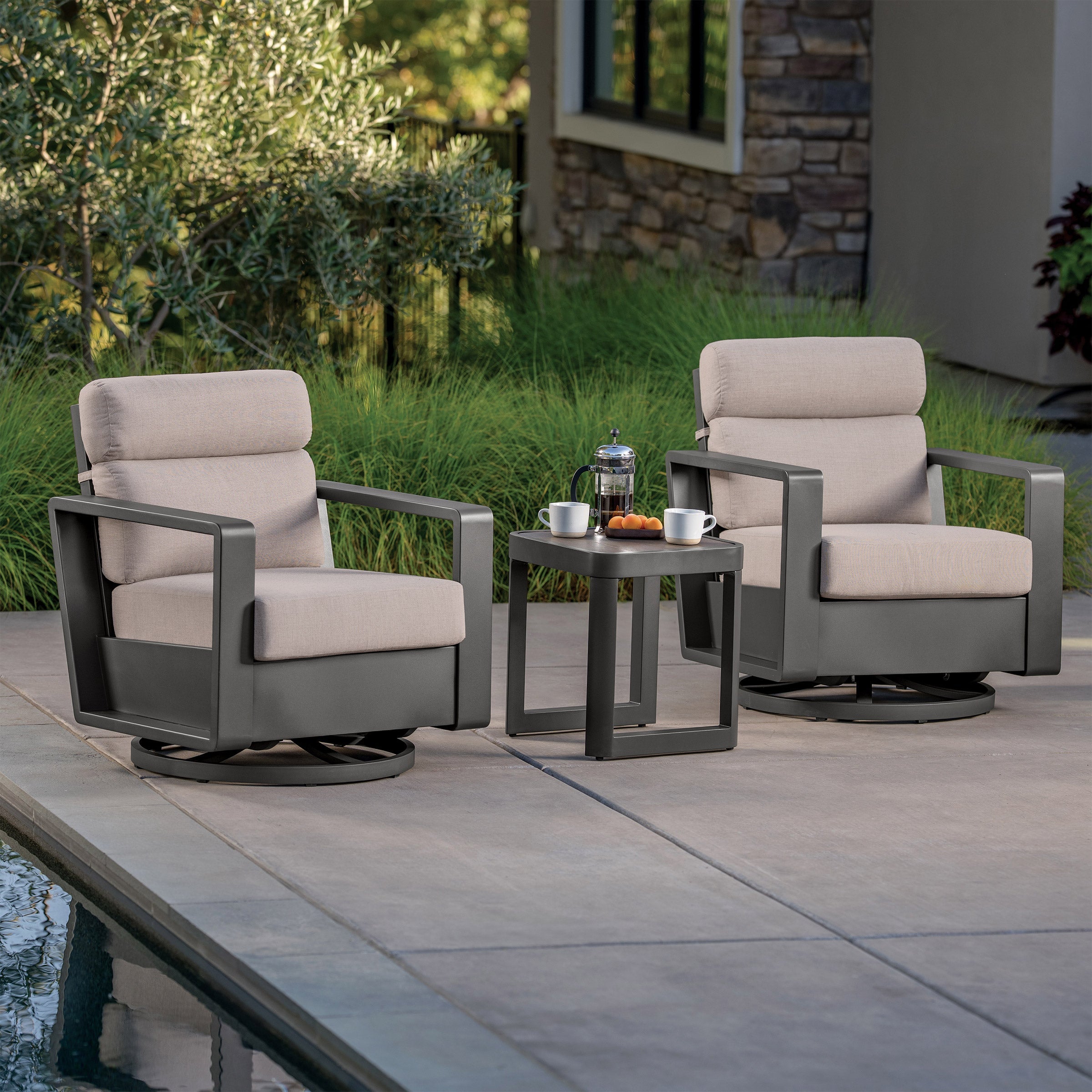 SunVilla Alden 3-piece Outdoor Patio Seating Set