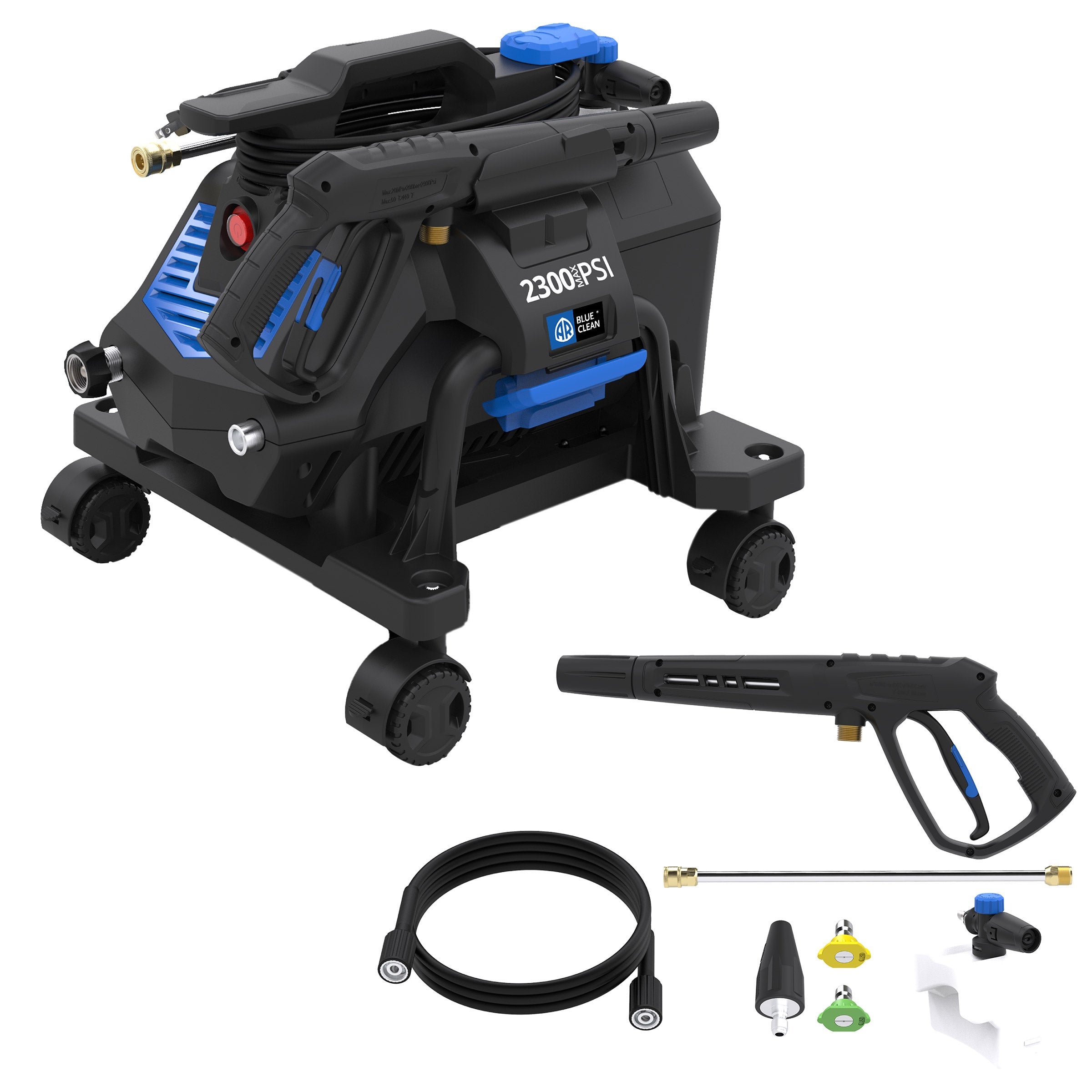 AR Blue Clean XWM2300 2300 PSI 1.3 GPM, 3-In-1 Electric Pressure Washer