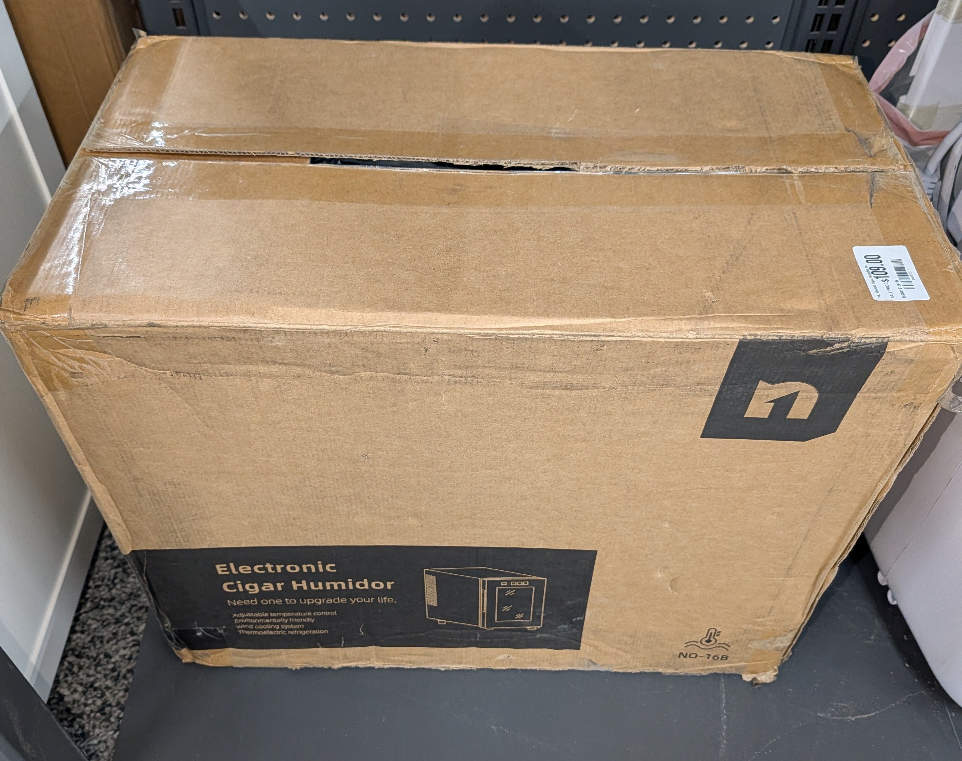 16L Electric Cigar Humidor for 100 Counts with Thermostat (Cooling and Heating)