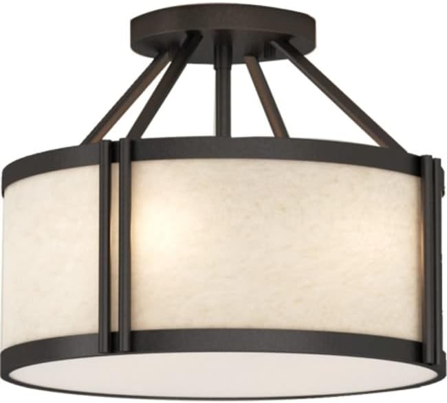 Volume Lighting V4203 - 79 Volume Lighting V4203 3 Light 15" Wide Semi - Flush Drum Ceiling Fixture - Stu's Home Improvement Outlet