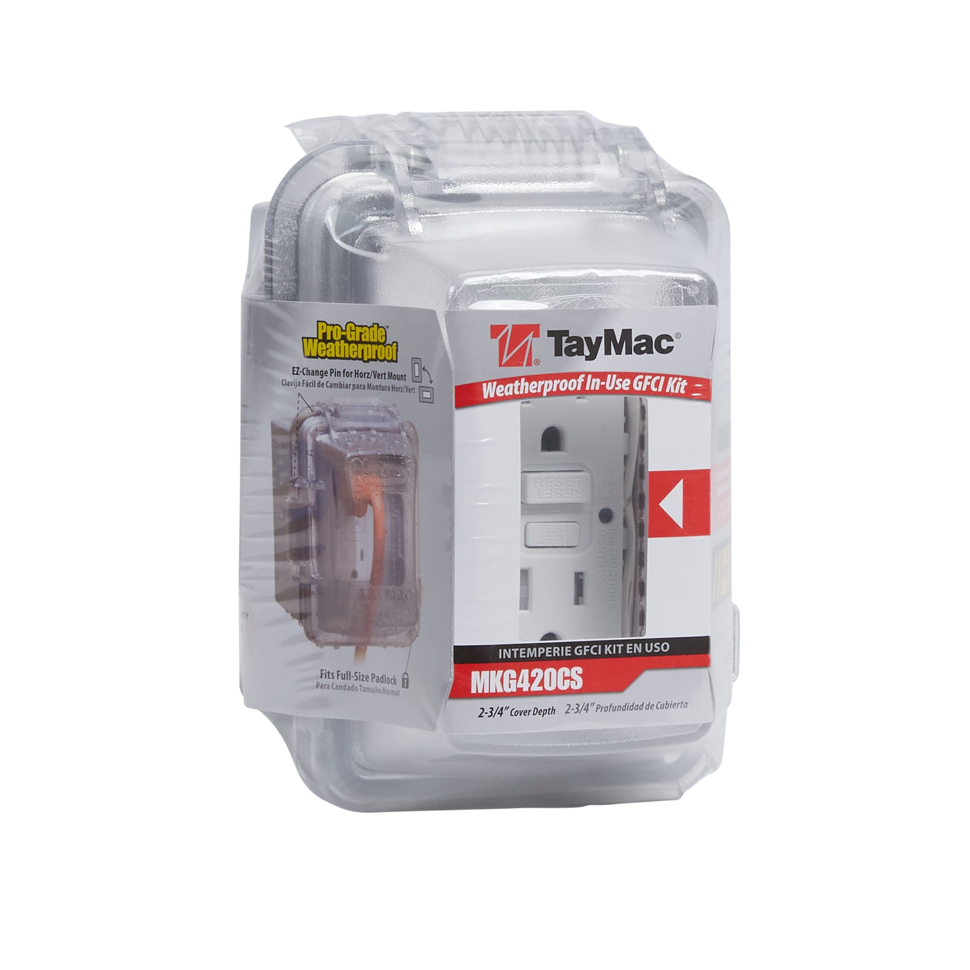TayMac 1-Gang Rectangle Plastic Electrical Box Cover