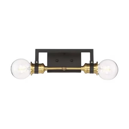 Intention 2 - Light Warm Brass/Black Brass Wall Sconce