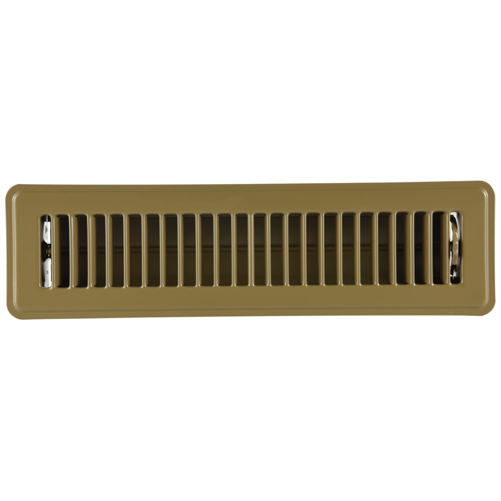 RELIABILT 2-in x 12-in Steel Brown Floor Register