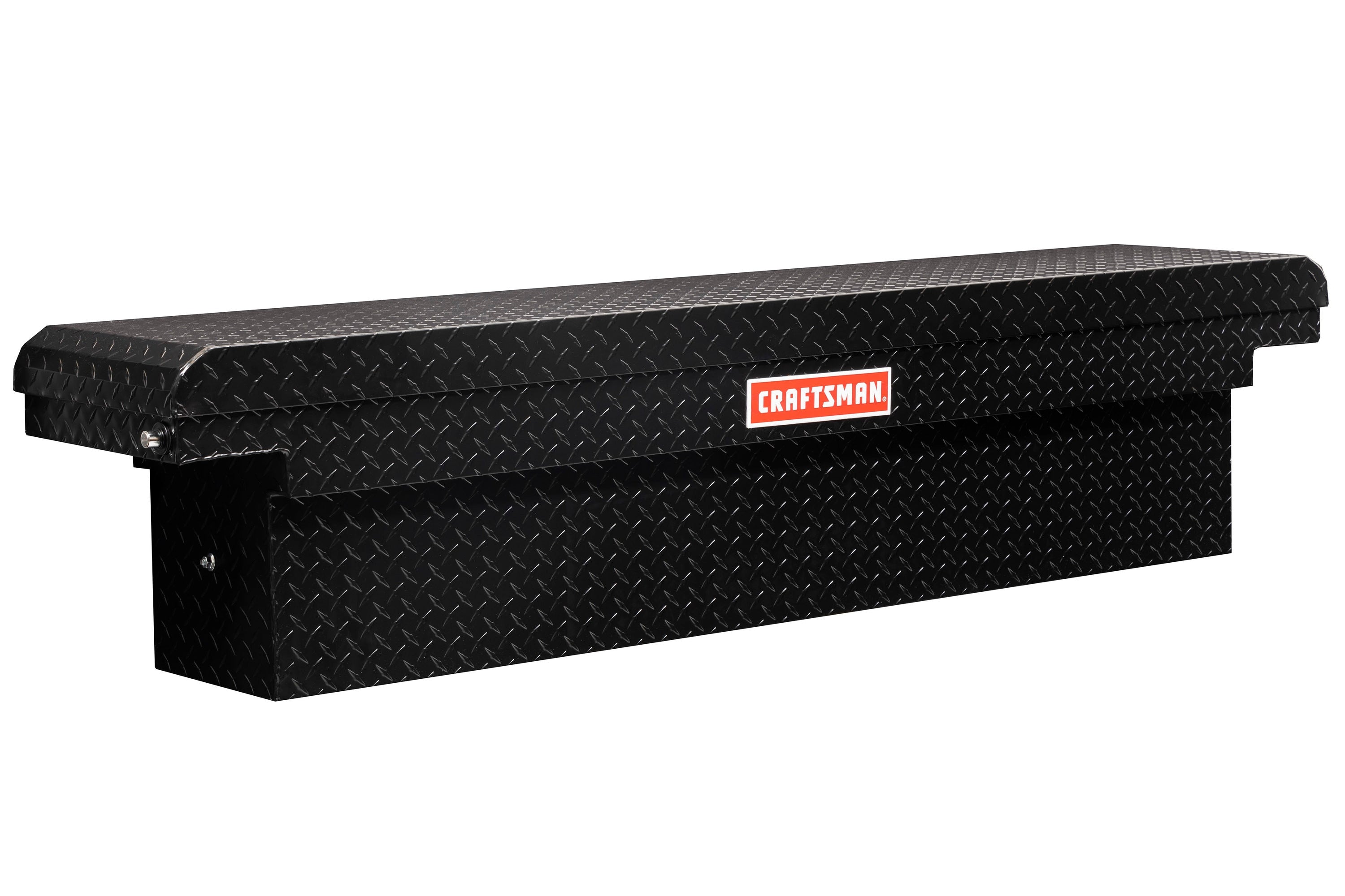 CRAFTSMAN 71.3-in x 14-in x 15.5-in Matte Black Aluminum Crossover Truck Tool Box