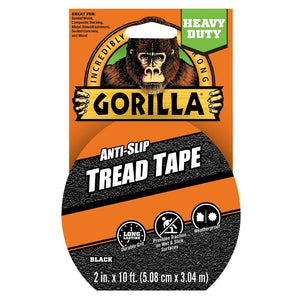 Gorilla 2 - in x 10 - ft Black Tape Roll Anti - Slip Tape - Stu's Home Improvement Outlet