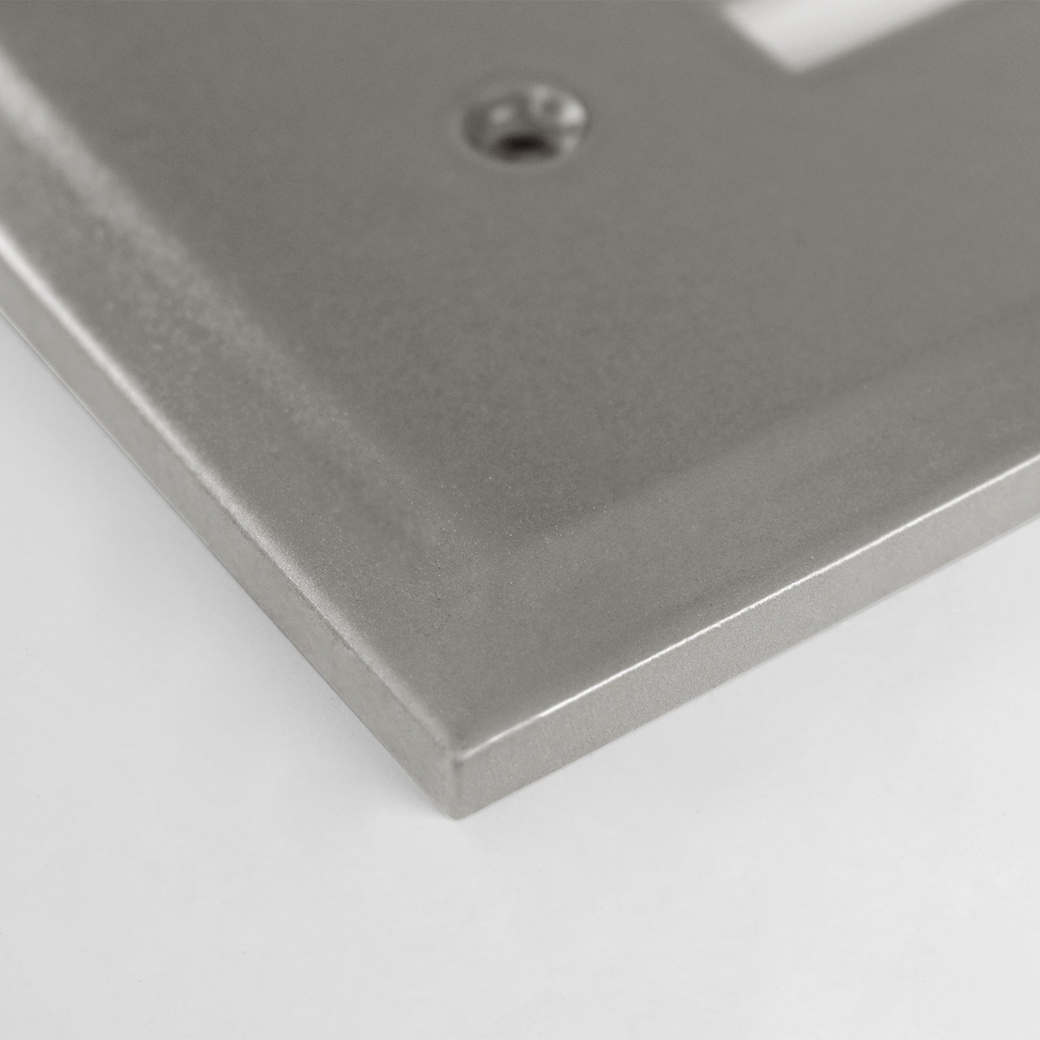 allen + roth 2-Gang Standard Size Brushed Nickel Indoor Toggle Wall Plate