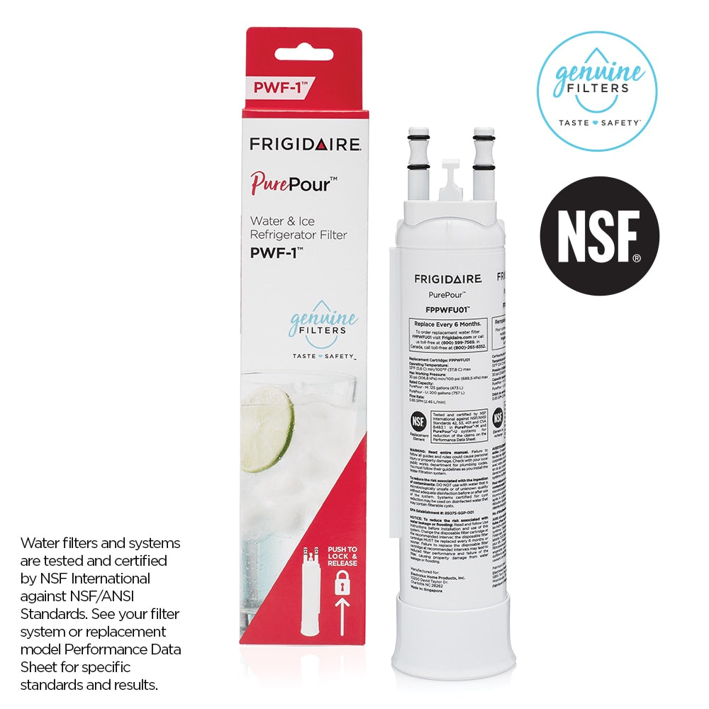 Frigidaire Push-in Refrigerator Water Filter FPPWFU01 PurePour