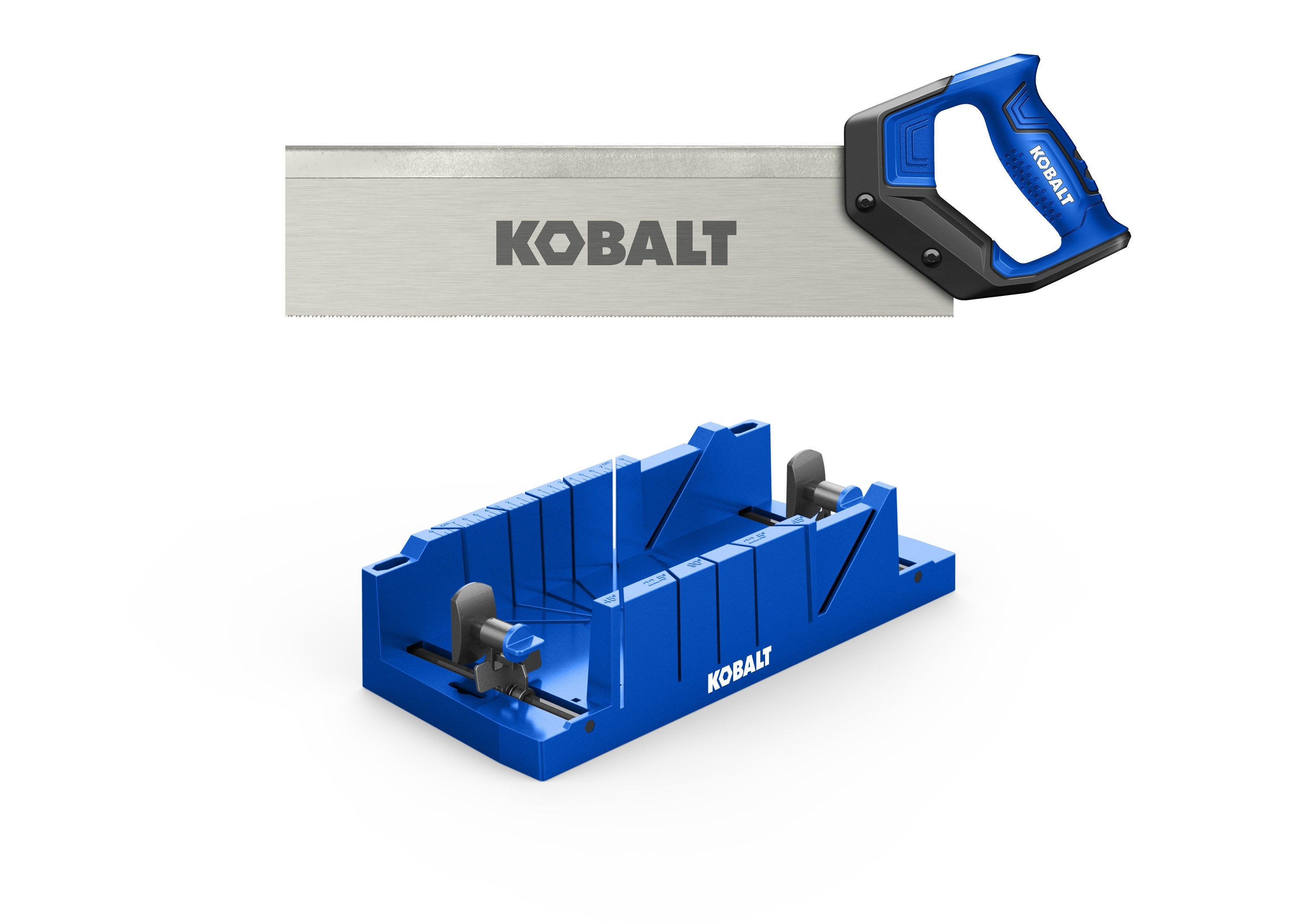 Kobalt with Miter Box 14-in Fine Finish Cut Back Saw
