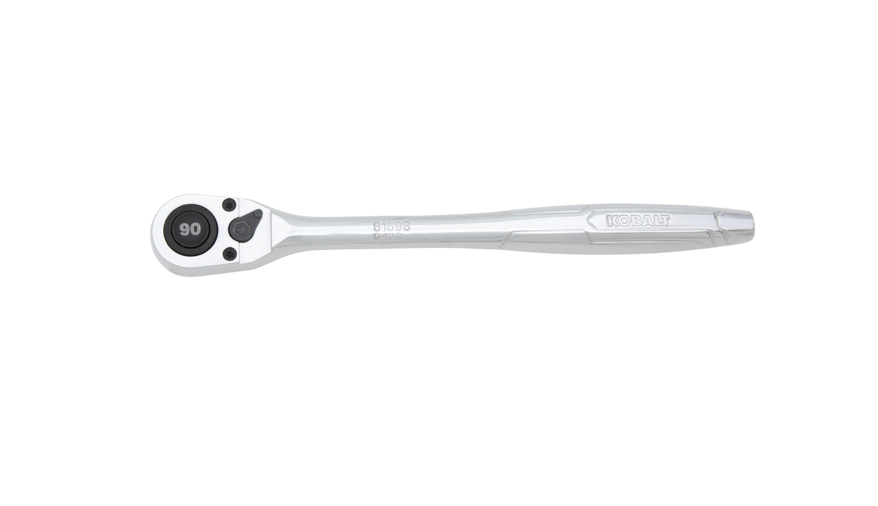 Kobalt 90-Tooth 1/2-in Drive Full Polish Handle Ratchet