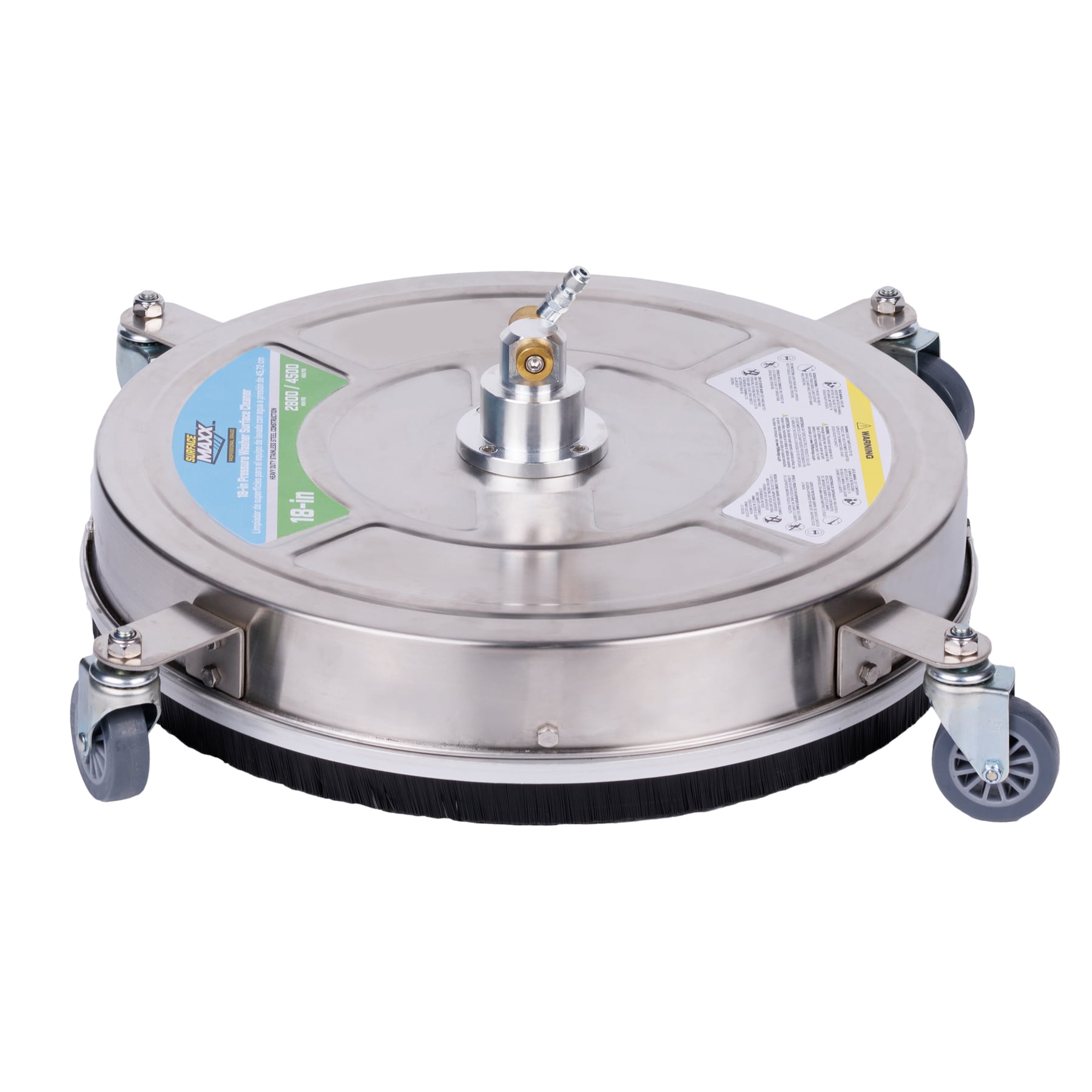 SurfaceMaxx 18-in up to 4500 PSI Rotating Surface Cleaner for Gas and Electric Pressure Washers