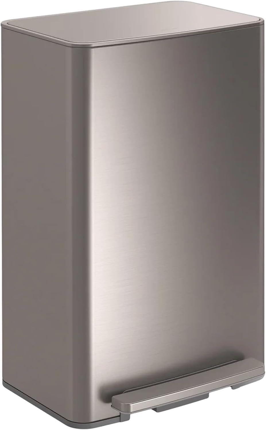 Kohler - 47 Litre Rubbish Bin Stainless Steel Finish Removable Plastic Liner and Space-Saving Profile Fits Perfectly on Wall or Cabinets