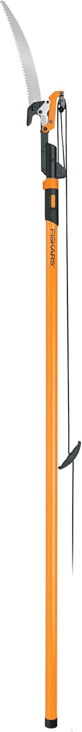 Fiskars 7-14 Foot Power-Lever Extendable Pole Saw & Pruner