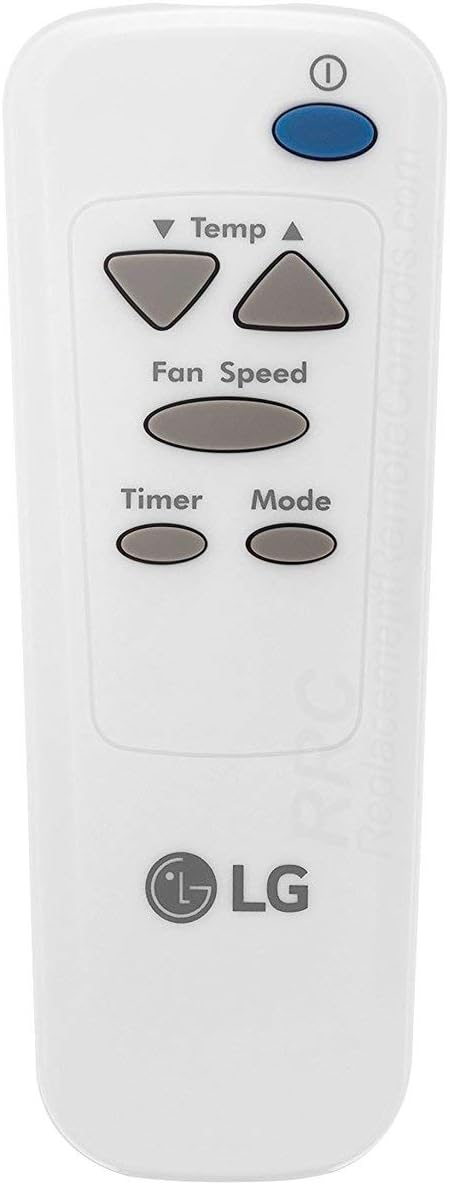 LG AKB73016012 Genuine OEM Remote Control (White) for LG Room Air Conditioners