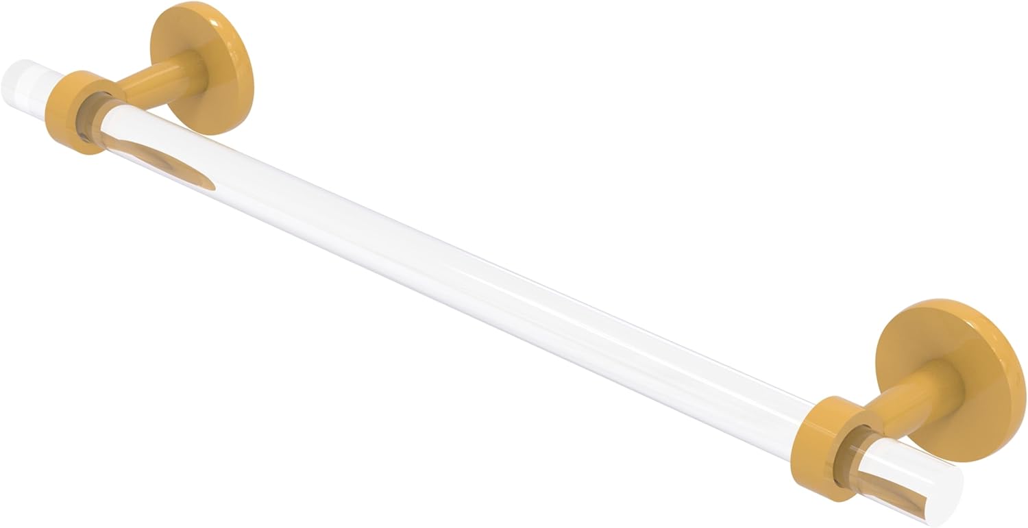 Allied Brass CV-41-30-SGL Clearview Collection 30 Inch Towel Bar, Spanish Gold