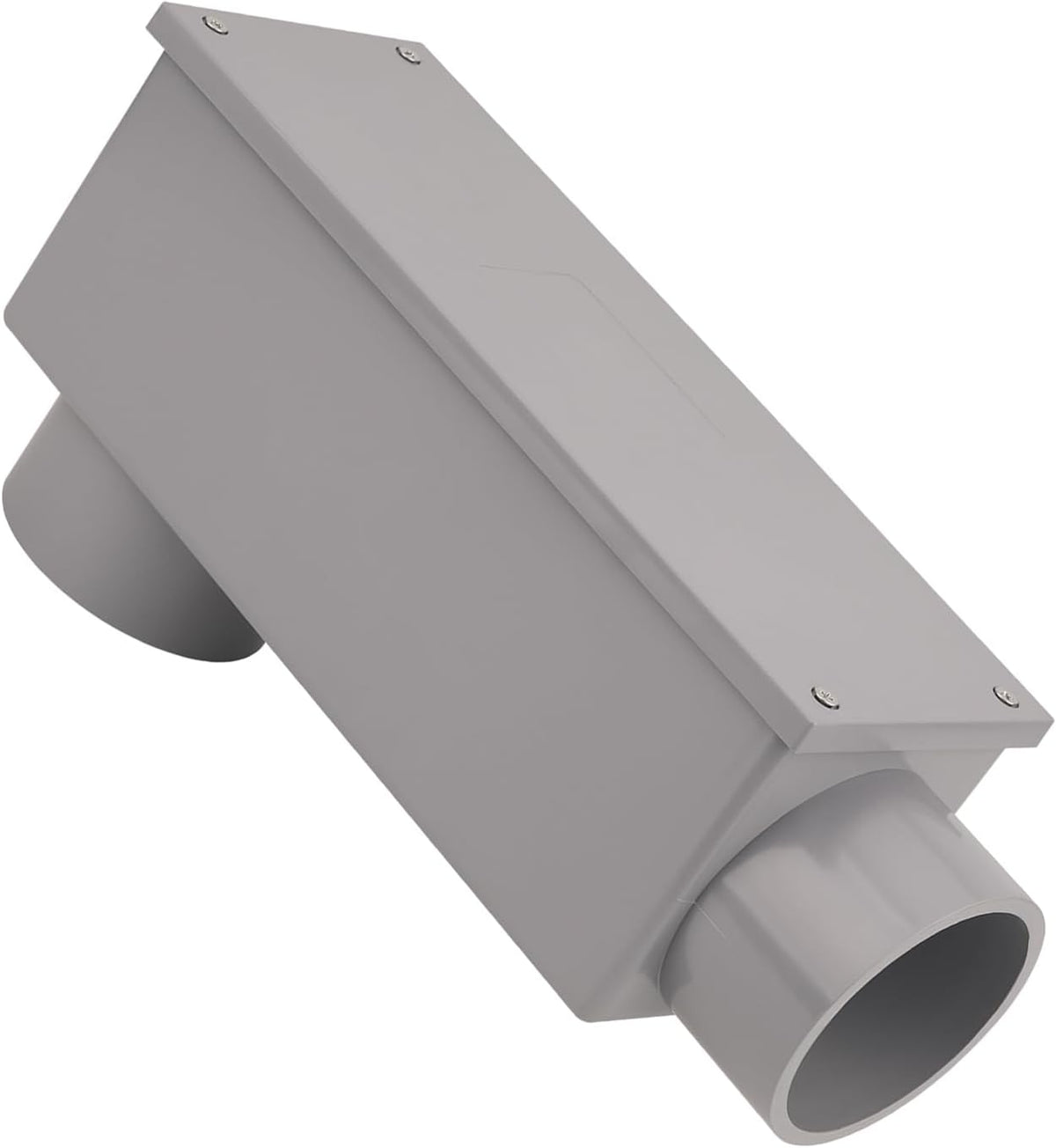3 Inch Rigid PVC Conduit Body Type LB (Slip x Slip) 3IN PVC Conduit Bodies LB Type with Cover and Gasket, Gray (missing cover)