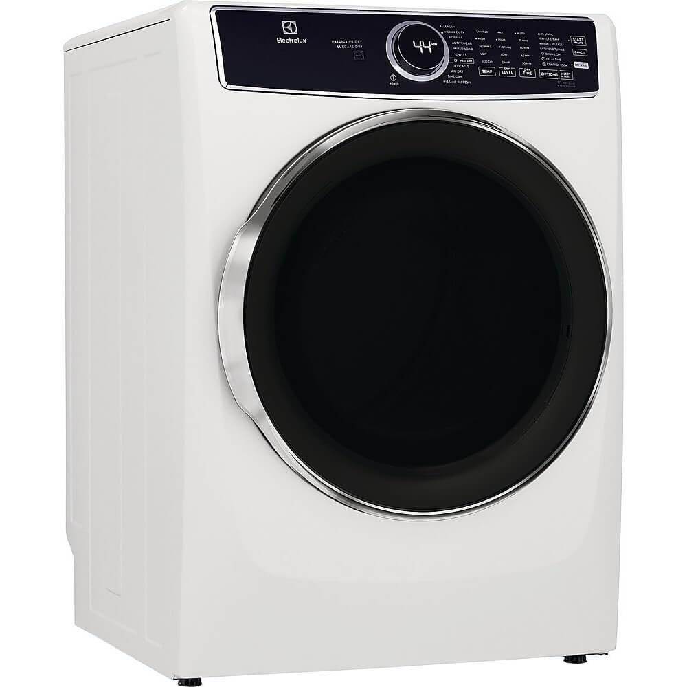 Electrolux 8 cu. ft. White Front Load Perfect Steam Gas Dryer with LuxCare Dry and Instant Refresh ELFG7637AW