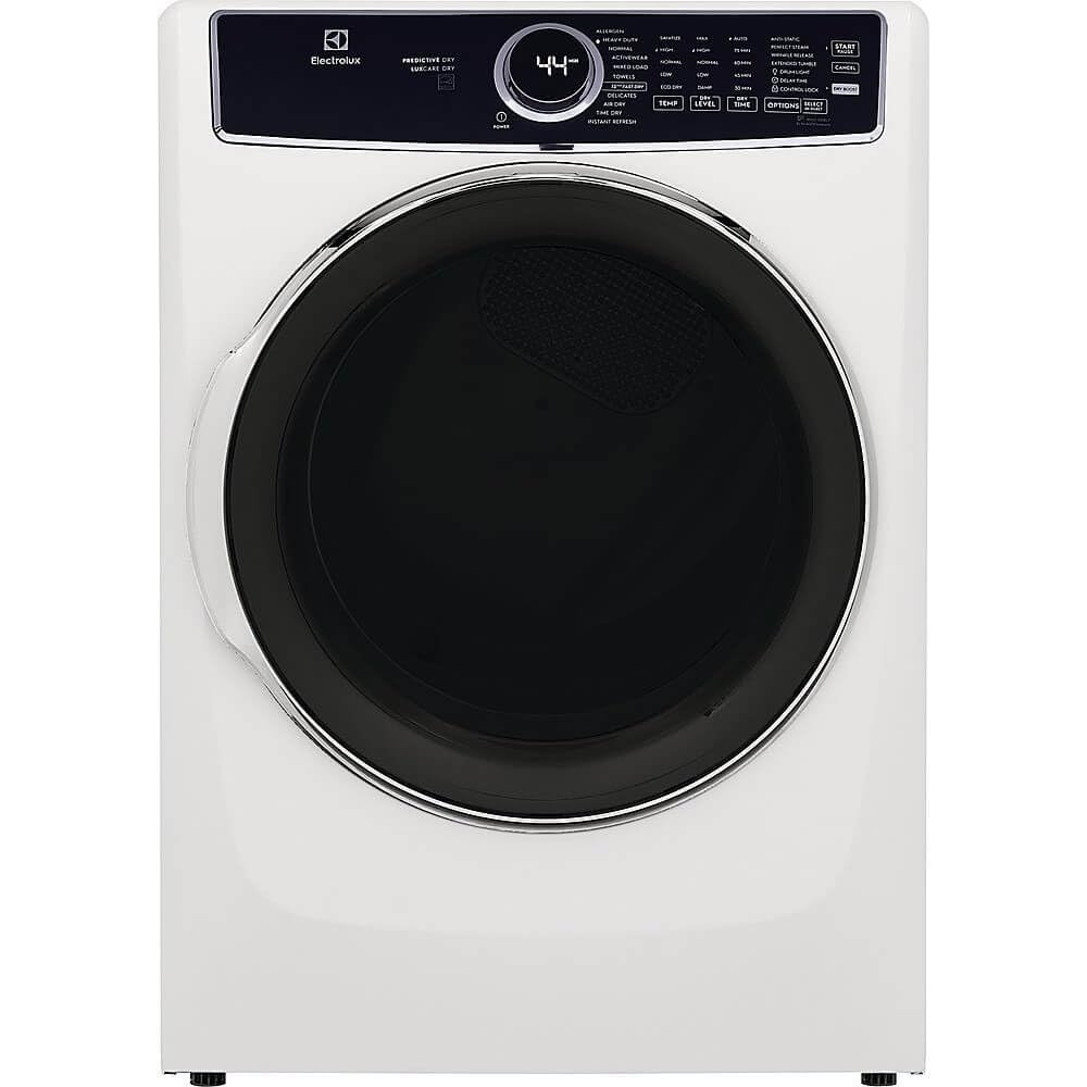 Electrolux 8 cu. ft. White Front Load Perfect Steam Gas Dryer with LuxCare Dry and Instant Refresh ELFG7637AW