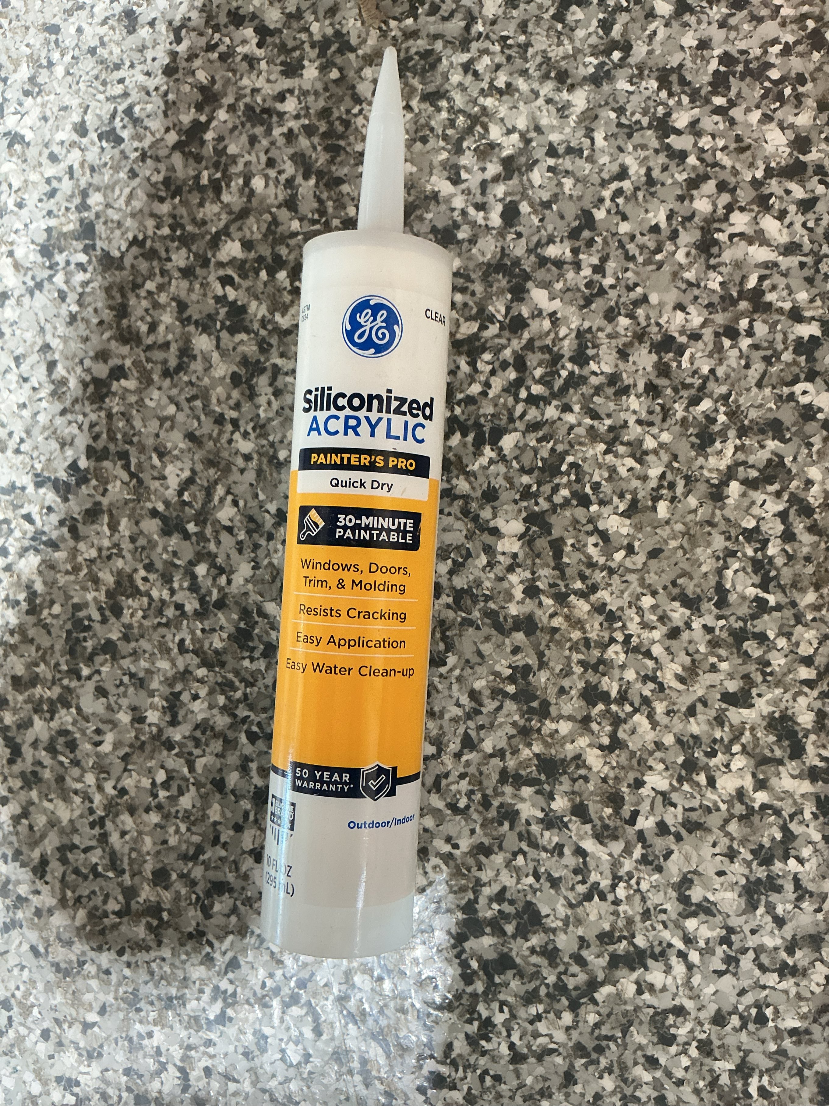 GE All Purpose Silicone 1 10 oz Clear Silicone Caulk