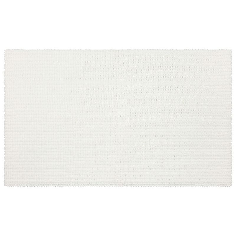 Mohawk Home Homespun Noodle Polyester Bath Mat Artic White 2 3 x 3 9