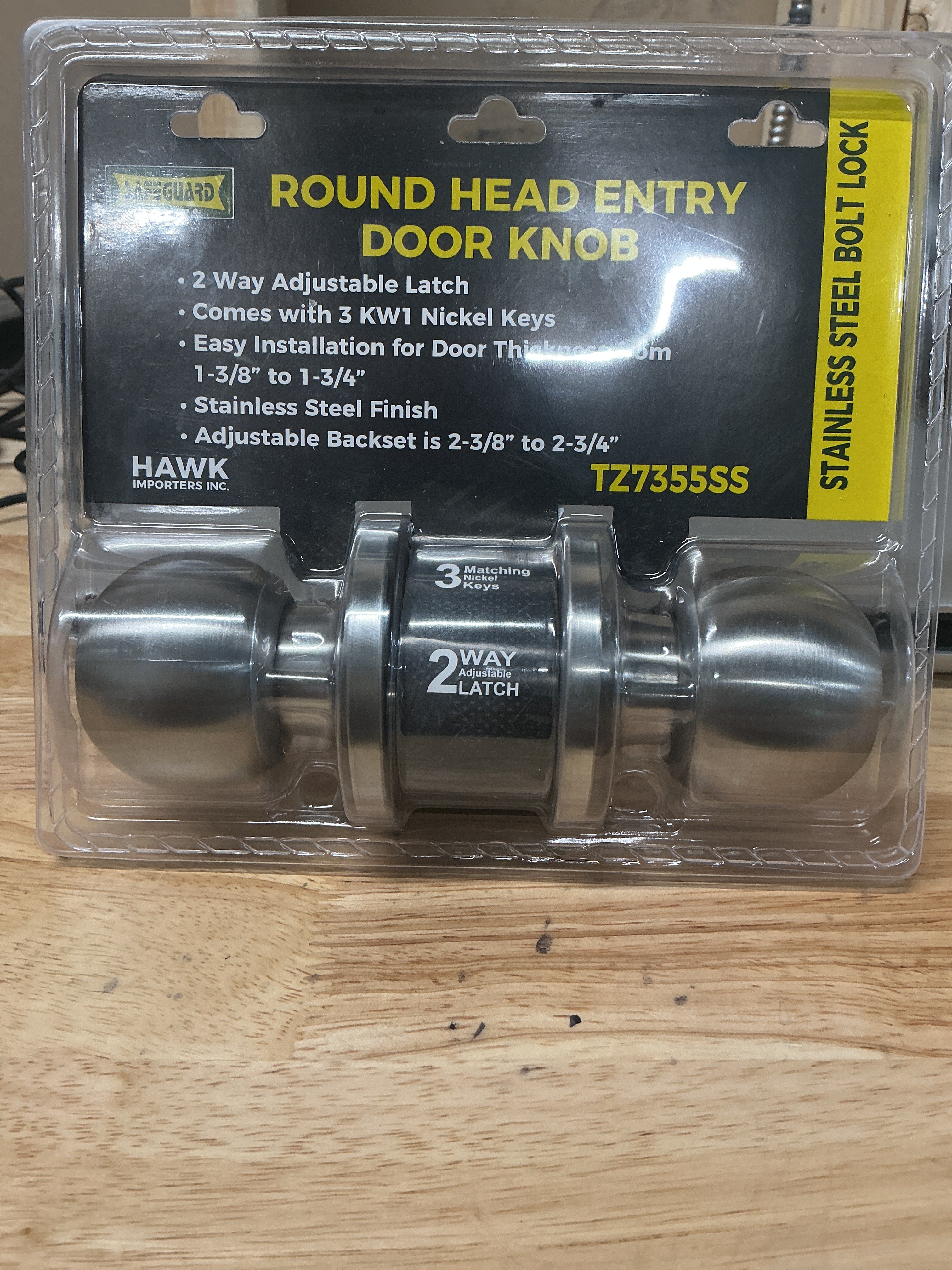 Round Head Entry Door Knob