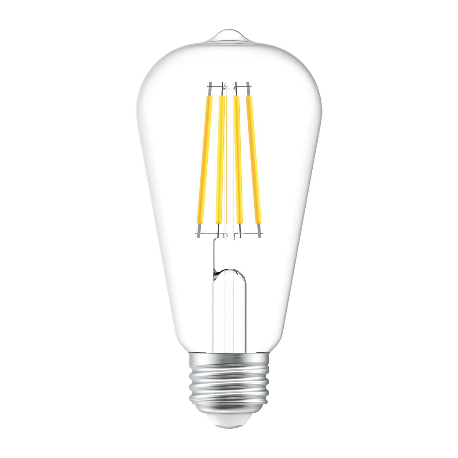 GE 60-Watt EQ ST19 Daylight Medium Base (e-26) Dimmable LED Decorative Light Bulb (4-Pack)