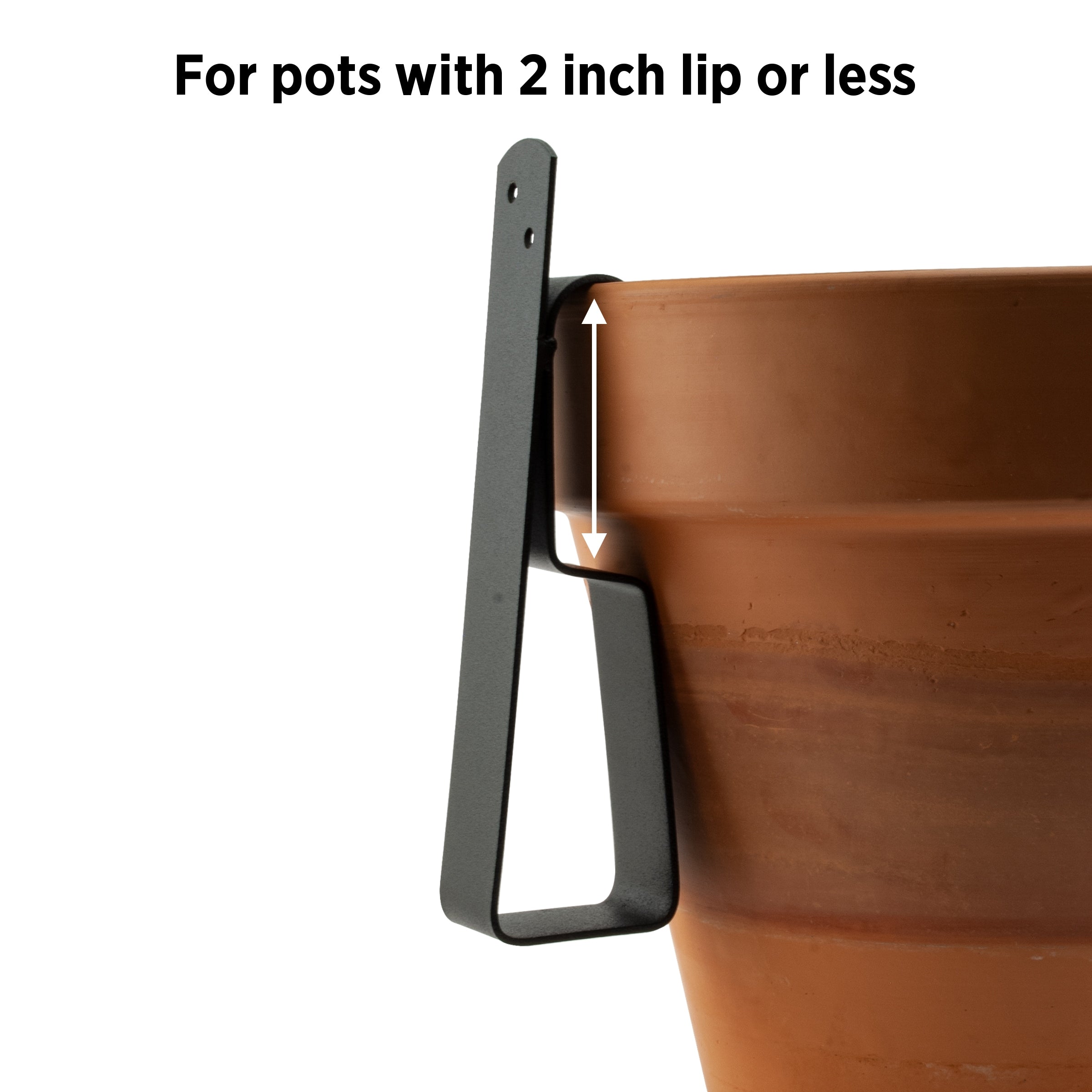 Style Selections 1.73-in Black Steel Functional Plant Hanger