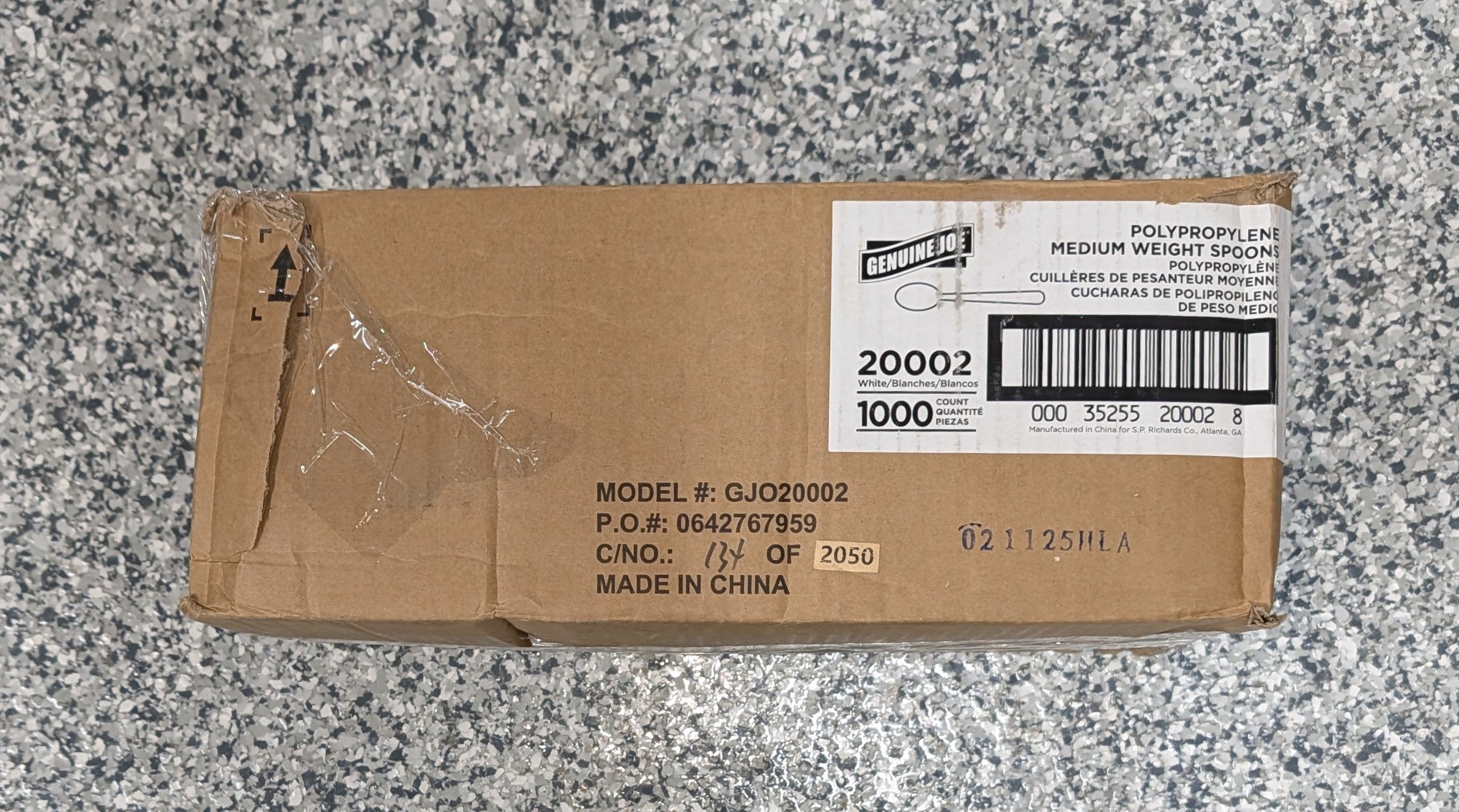 White Polypropylene Medium-Weight Spoons