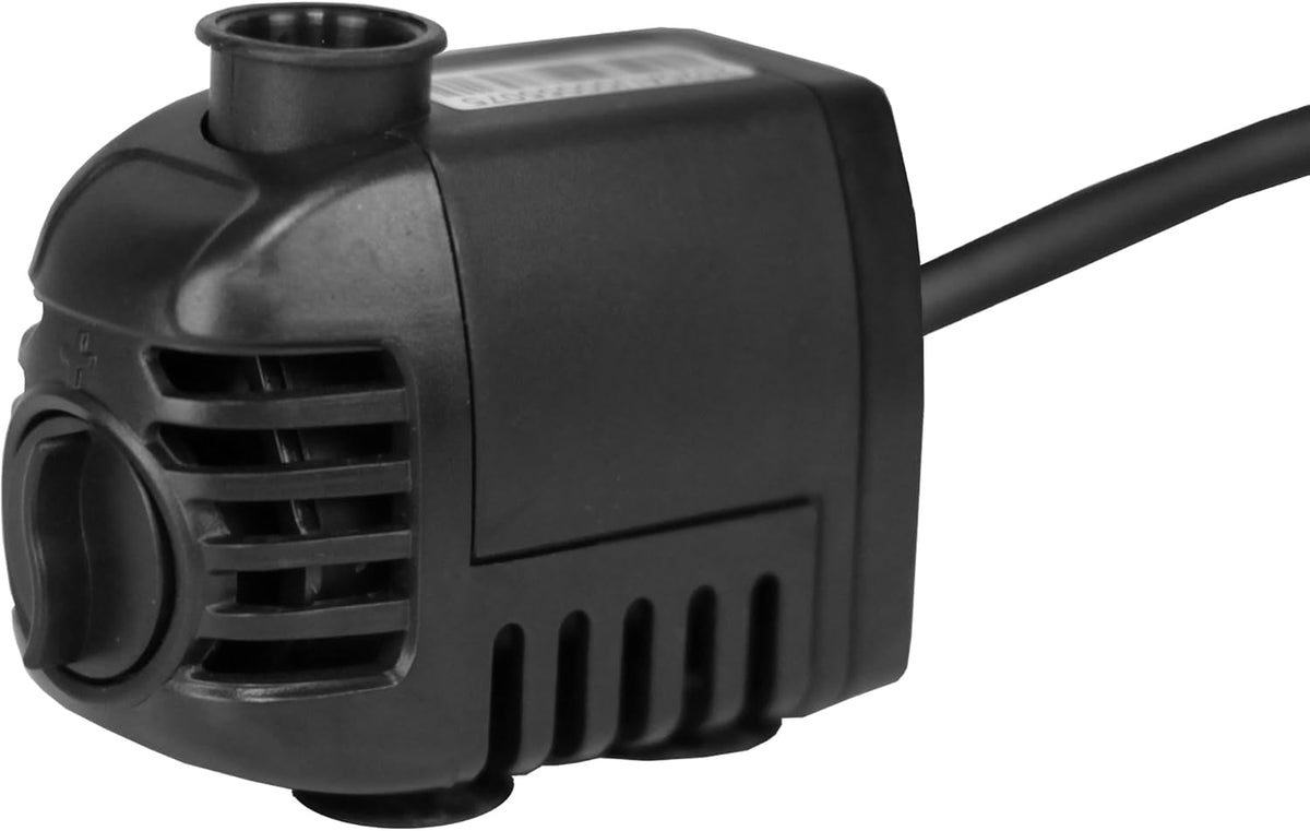 pond boss 80 GPH Submersible Water Pump for Hydroponics, Aquaponics, Fountains, and Aquariums – Quiet, Adjustable Flow, Energy-Efficient, Includes Tubing Adapters