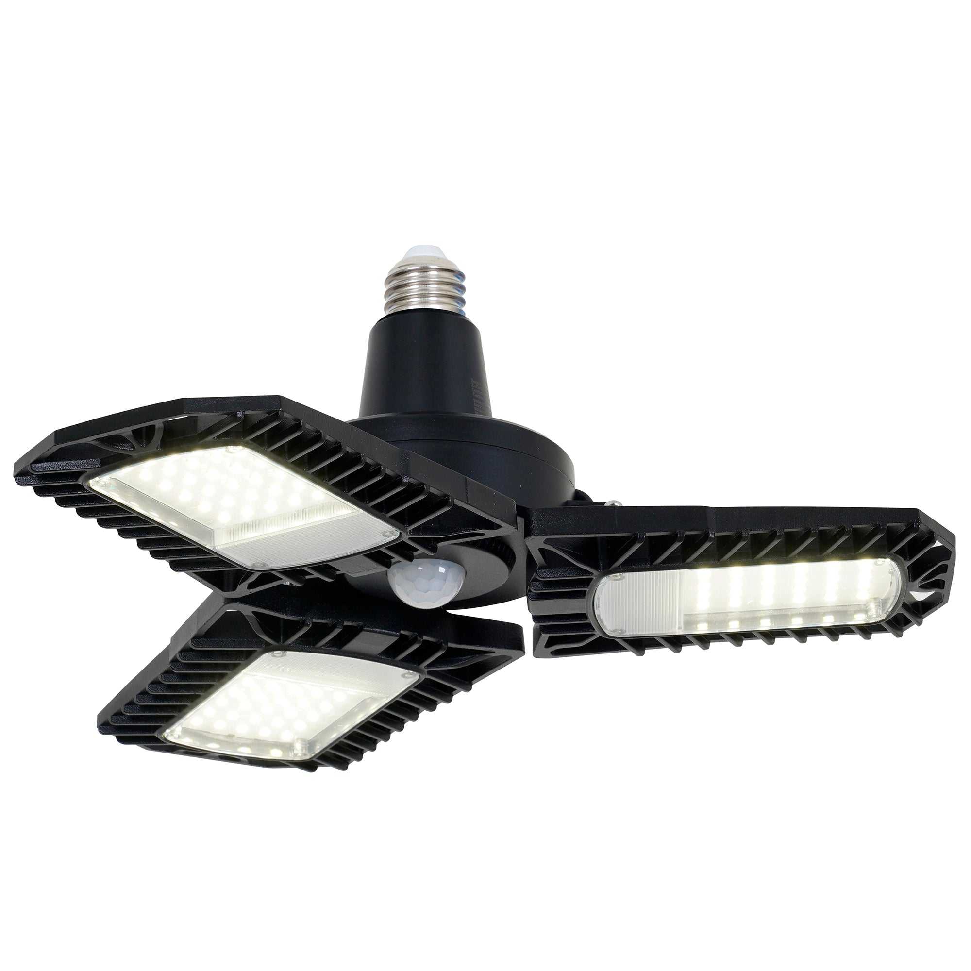Utilitech 1-ft 8000-Lumen Black 3-Light LED Diffuser Garage Shop Light