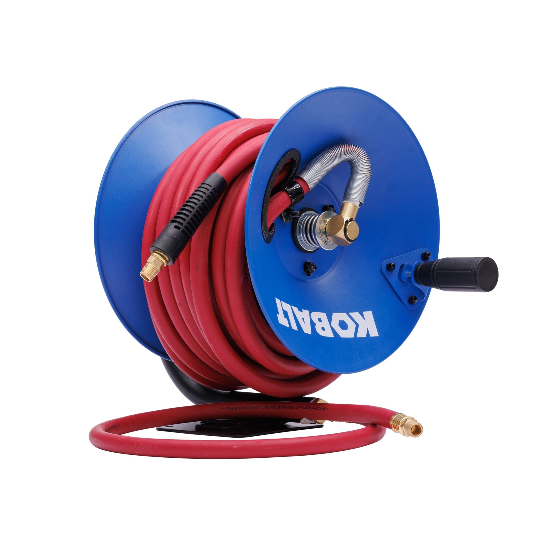 Kobalt Manual Reel w/3/8-in x 50-Ft Rubber Hose