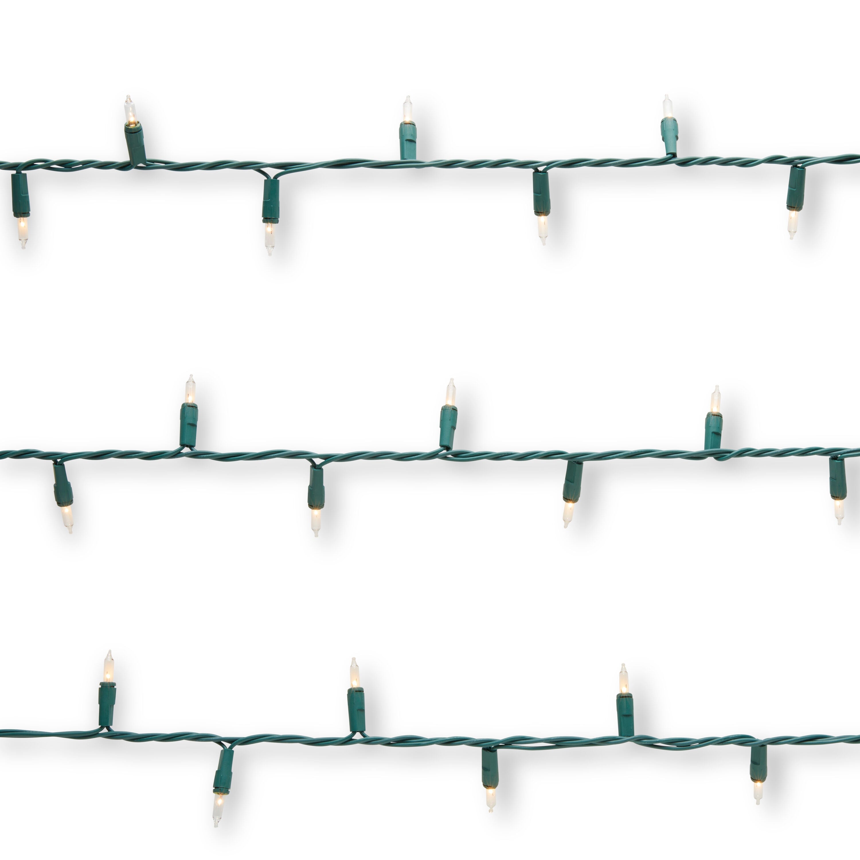 GE 300-count 62 Ft ConstantON Clear Incandescent String Christmas Lights