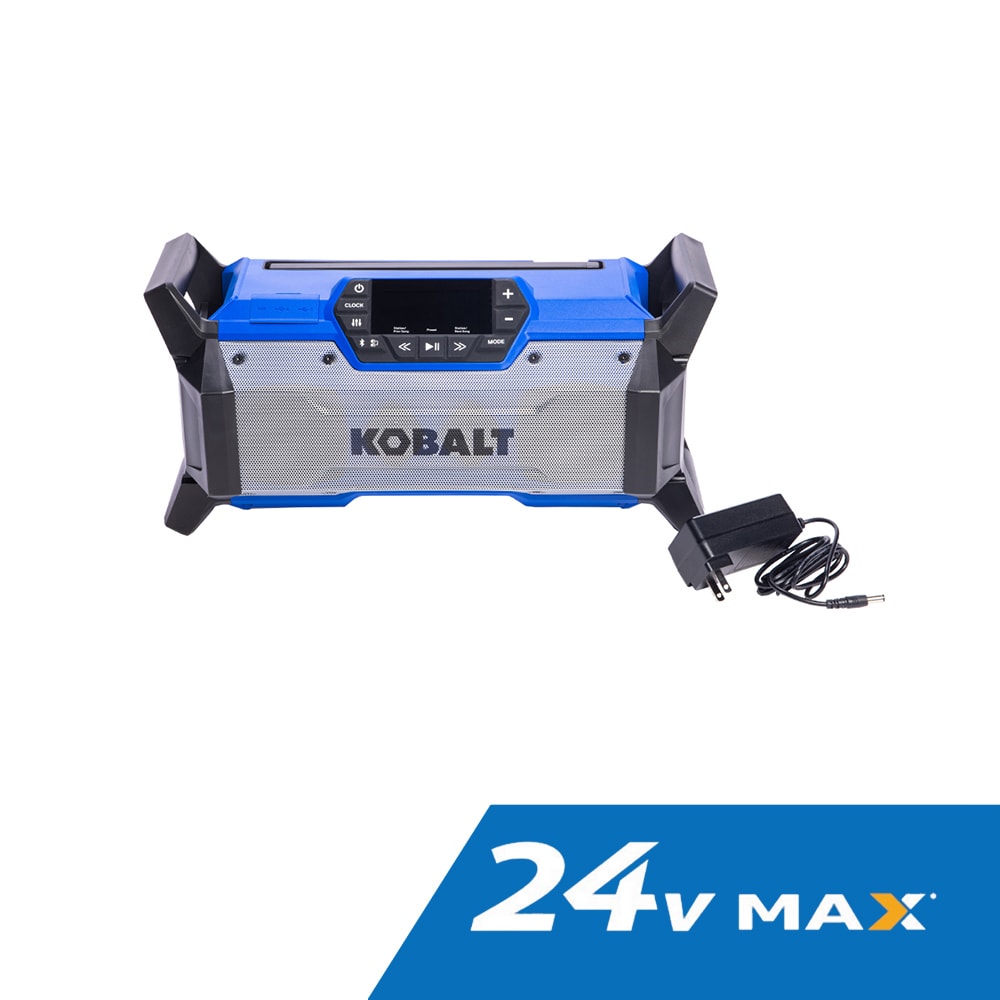 Kobalt 24-volt Water Resistant Cordless Bluetooth Compatibility Jobsite Radio