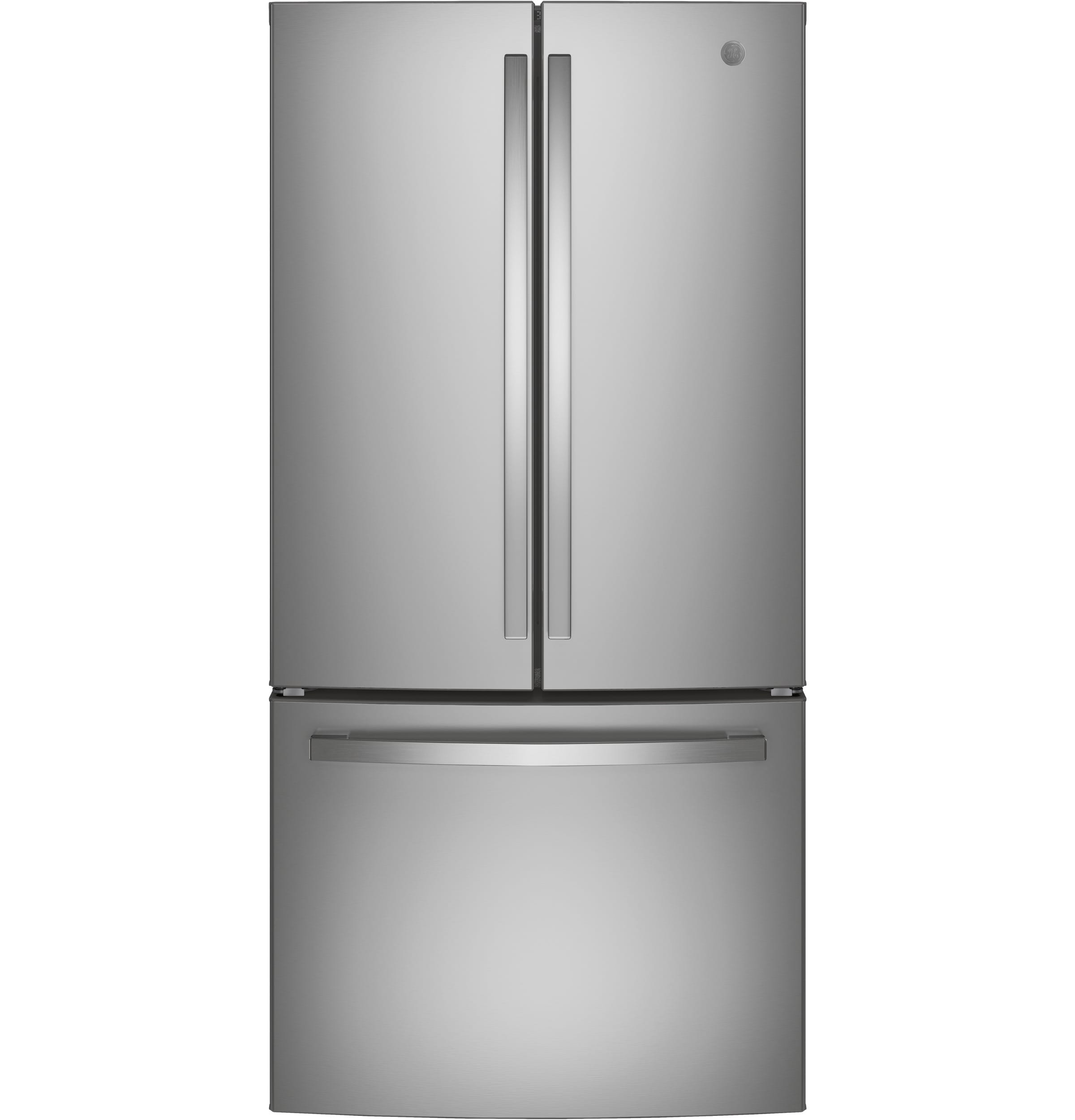 GE 24.8-cu ft French Door Refrigerator with Ice Maker and Water dispenser (Stainless Steel) ENERGY STAR (GNE25JYKFS)