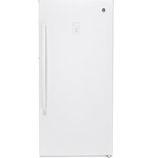 GE 14.1 - cu ft Garage Ready Frost - free Upright Freezer ( White )(FUF14DLRCWW) - Stu's Home Improvement Outlet